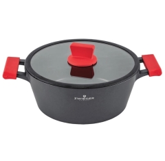 Zwieger Obsidian Garnek z pokrywką 28cm 5L indukcja