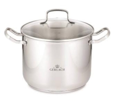 Gerlach Obiadowy Garnek z pokrywką 28cm 10l Tradycyjny NK 332 Simple