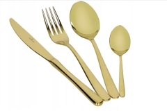 Zwieger VESPER Złoty Kpl.24szt sztućców