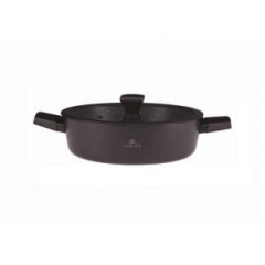 Gerlach Granit Garnek aluminiowy 28cm z powłoką Ilag z pokrywką
