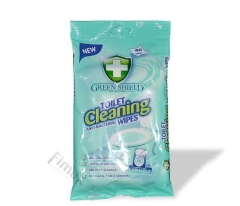 Zielony Chusteczki do czyszczenia toalety 40szt SHIELD TOILET CLEANING WIPES