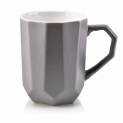Duży Ceramiczny Szary Kubek 360ml 10,5cm