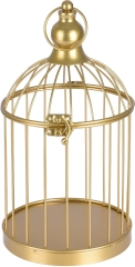 Złota metalowa klatka dla ptaków Lampa dekoracyjna