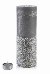 Świeca Lampion WALEC 120X360 DIAMENT SZARY