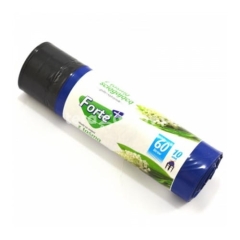 Forte Worki na śmieci LDPE 60L 10szt z taśmą
