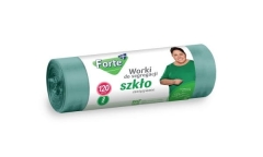 Forte Worki do segregacji 120L 10szt zawiązywane Szkło