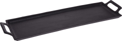Duża Czarna Metalowa Prostokątna TACA 54x16cm