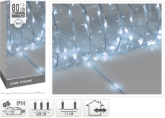 ŁAŃCUCH ŚWIETLNY 80LED Biały SOFT WIRE 6m
