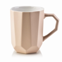 Duży Ceramiczny Beżowy Kubek 360ml 10,5cm