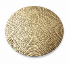 LEILA Mata Podkładka Pod Talerze stołowa 38cm okrągła złota