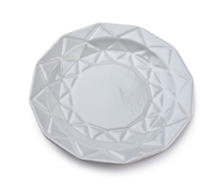 Ceramiczny Obiadowy Szary Talerz deserowy 19,5cm