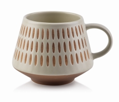Kubek Porcelanowy do kawy herbaty 400ml 9cm