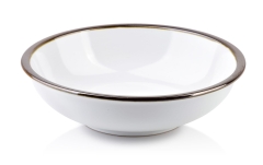 Zdobiona Biały Miska 500ml 18cm