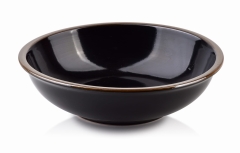Zdobiona Czarna Miska 500ml 18cm