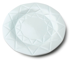 Ceramiczny Obiadowy miętowy Talerz płaski 24cm