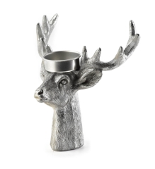 Ozdobna Figurka Figura Świecznik 14cm srebrny