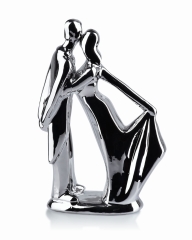 Ozdobna Figurka Figura para srebrna 5x 17,5cm