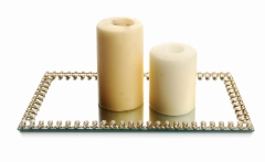 Podstawka pod świecę świeczkę Tacka Spodek 32x16x1cm prostokąt