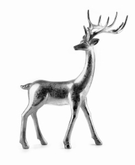 Ozdobna Figurka Figura 27cm srebrny renifer