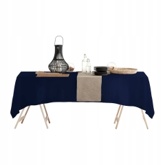 Granatowy Obrus Plamoodporny 40x140