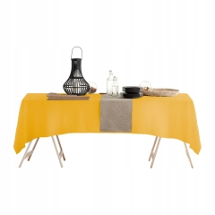 Musztardowy Obrus Plamoodporny 60x120