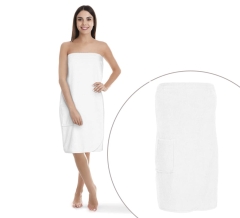 Biały Damski Ręcznik Do Sauny PAREO L/XL