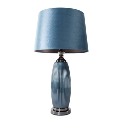Lampa Dekoracyjna Glamour 32x38x68cm Niebieska