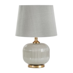 Lampa Dekoracyjna Glamour 32x57cm Srebrna