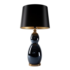 Lampa Dekoracyjna Glamour 38x47x87cm Czarna