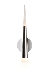 Lampa Dekoracyjna Glamour 12x45cm Srebrna