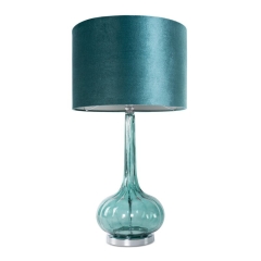 Lampa Dekoracyjna Glamour 38x70cm Turkusowa