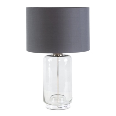 Lampa Dekoracyjna Glamour 38x61cm Szara