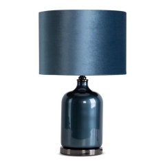 Lampa Dekoracyjna Glamour 34x53cm Niebieska