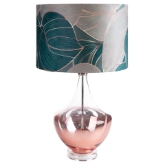 Lampa Dekoracyjna Lc/Salvia4/01 40 x 69 cm Szałwiowa +Miedziana