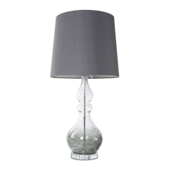 Lampa Dekoracyjna Glamour 32x38x76cm Szara