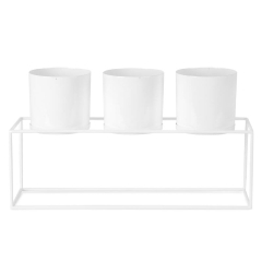 Donica Doniczka Kwietnik Loft Biała 53x13x31