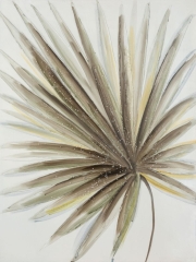 Obraz ręcznie malowany na płótnie 60x80cm Złoty
