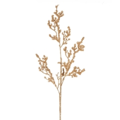 Gałązka Świąteczna Kwiat Sztuczny 50x20cm Beżowy 12szt.