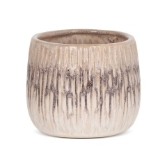 Donica Doniczka Ceramiczna 16x13cm Kremowa
