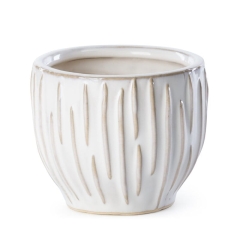 Donica Doniczka Ceramiczna 10x8cm Kremowa 4szt.
