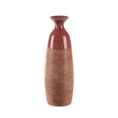 Wazon Dekoracyjny 18x17x51cm Czerwony