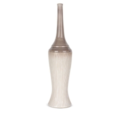 Wazon Dekoracyjny 18x76cm Kremowy