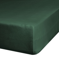 Prześcieradło z gumką 90x200cm Butelkowa zieleń