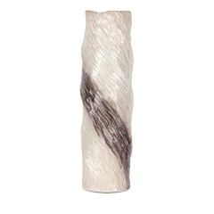Wazon Dekoracyjny 15x49cm Kremowy