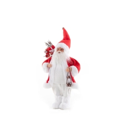 Świąteczna Figurka Święty Mikołaj 45cm Biały
