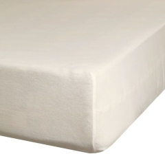 Prześcieradło z gumką 90x200cm Beżowe