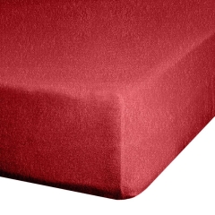 Prześcieradło Frotte 90x200 Czerwone