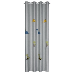 Zasłona Gotowa 140x250cm Srebrny na przelotkach