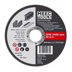 Tarcza tnąca Ø115mm do metalu, stali, betonu