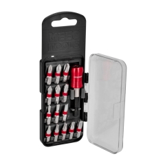 Zestaw 15 końcówek 1/4" PH/PZ/SL/T